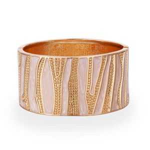 Fashion Bohemia Dripping Oil Metal Wide Bracelet for Women Charm Bracelets Femme Jewelry Valentine's Day Gifts Q0719
