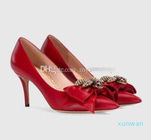 Мода - стиль высокого качества женщин высокие каблуки обувь патентные каблуки леди свадебные туфли красные туфли высокие каблуки пятки 7,5 см