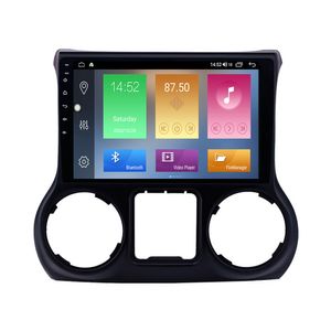 SAMOCHÓD TOISTHREEN DVD Radio Player dla Jeep Wrangler 2011-2017 Muzyka Android 10.1 cala 1024 Wsparcie Kontrola koła Kolej w odwrotnej kamerze kopii zapasowej Carplay