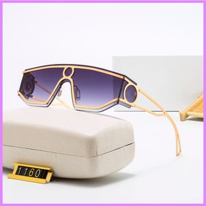 2021 Nuovi occhiali casual Wrap Street Fashion Occhiali da sole Donna Uomo Luxury Designer Occhiali da sole Drive Beach Eyewear con scatola D2110073F