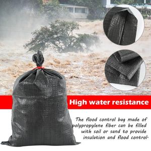 Storage Bags Flood Control Sandbag Resistant Plastic Fabric Heavy Duty Anti Prevention Woven Bag Disaster Relief Supplies 10 Pcs