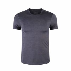 Koşu giyim açık havada spor salonu t gömlek erkekler kısa kollu kuru fit T-shirt sıkıştırma streç en iyi egzersiz fitness eğitimi