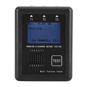 Multimetrar med Shell Automatisk identifiering ESR Transistor Tester Motstånd Kondensator LCD Display Dual Resistance Diode Triode Mätning