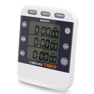 Temporizadores Temporizador digital 99 horas TripleCount Down / Up Clock Cocina con pantalla LCD grande Alarma fuerte Soporte magnético