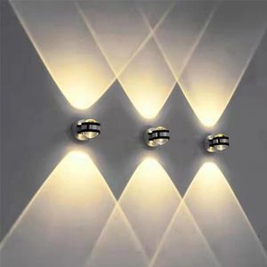 Modern LED Wall Lamp 6W övre och nedre inre sovrum vardagsrumskorridordekorationslampa