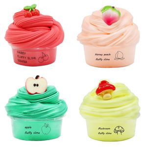 60ml / 35g Fruktmör Slime Fluffy Lim Charms Tillsatser Lera Tillbehör Plasticine Slimes Kit Choklad Modellering Toy For Kids 0371