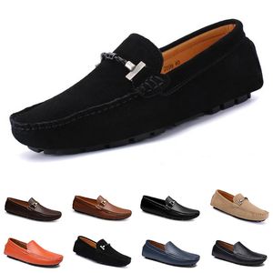 Homens Sapatos Casuais Triple Preto Branco Populares Respirável Tauplo Taute Bege Délice Marinho Azul Mogno Movimentar-se Passeios Multi Multi Couro Sneakers Outdoor 16-10