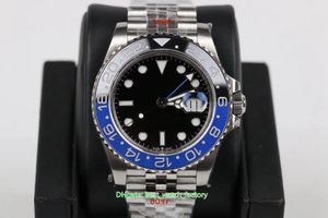 10 Style U1F Factory Мужские часы Высочайшее качество 40 мм GMT Batman 126710 126711 116719 Керамический безель Часы из нержавеющей стали ST9 Механические автоматические мужские наручные часы