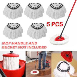 5pcs/lot 360 Rotating Mop Head Replacement Refill Microfiber Spinning Floor Cleaning for Vileda 210805