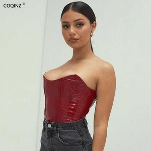 Sexy Crop Tube Tops Bralette Strapless Sutiãs Mulheres Espartilho De Camisola De Cabeça Para Desgastar Bandeau Bustier Bustier Cute Roupa Streetwear 23503P 210712