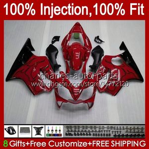 Corpo OEM per HONDA CBR600F4i F4 i CBR600FS 01-03 Carrozzeria A6No.7 CBR 600F4i 600 F4i FS CC 2001 2002 2003 CBR600 F4i 600CC 01 02 03 Stampo a iniezione Carenatura stock rosso nero