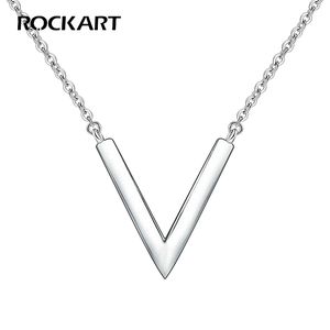 100 ٪ 925 Sterling Silver Triangle Necklace for Office Lady Gine Jewelry Women Nasure Simple Simple