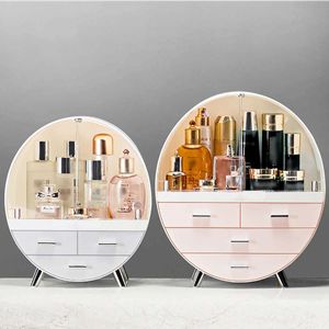 Home Moda Gaveta Maquiagem Makeup Caixa de Armazenamento Banheiro Batom Titular Desktop Acrílico Jóias Cosméticos Cuidados com Cuidados de Cuidados de Pele