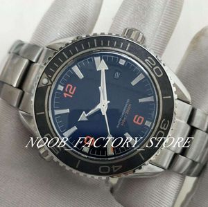 Novo Super Factory Automatic Cal.8900 Relógio Preto Cerâmica Calendário Oceano Relógios Full Steel 45MM 007 Dive 600m Planet Luminous Relógios de Pulso