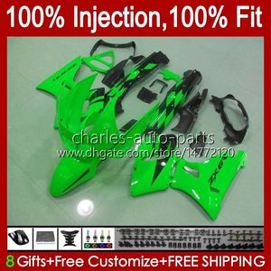 Injection Fairing for Kawasaki Ninja ZZR400 ZZR600 ZZR-400 ZZR-600 93 94 95 97 97 97 97 97 99 99 99HC.150 Green Glossy ZZR 400 600 01 03 04 05 05 05 05 05