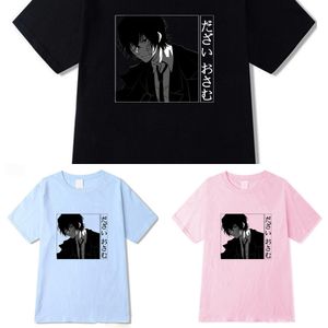 Bungo Streunende Hunde Dazai Osamu Frauen Sommer Casual T-shirts Harajuku Koreanische Stil Grafik Tops Neue Kawaii Kurzarm T-shirt X0621