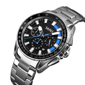 SKMEI 9167 Luxus Männer Armbanduhr Wasserdichte Edelstahluhr Hersteller