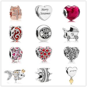 Memnon Jewelry 925 Sterling Silver Fascino per carrozzina per bambini Edizione limitata Brillante ornamento Charms Burst of Love Bead Kisses Mixed Enamel Beads Fit Bracciali Fai da te Per le donne