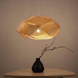 Wholesale handmade drums for sale - Group buy Lamp Covers Shades Handmade Bamboo Woven Drum Shade Chandeliers
