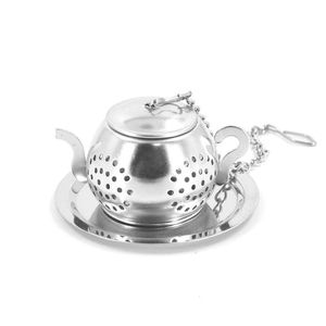 Tea Tools Infuser Tekannaformad 304 Rostfritt Stål Herbal Potte Strålare Filter RH38018