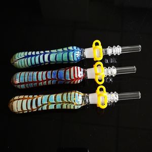 Hot Selling Oil Burner Pipe Färgglada Rökning Handrör Scorpion Desgin Tobacco Tillbehör 10 Färger Glass Spoon Hookahs