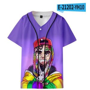 3D Beyzbol Forması Erkekler 2021 Moda Baskı Adam T Shirt Kısa Kollu T-Shirt Rahat Baz Ball Gömlek Hip Hop Tops Tee 040