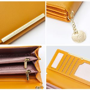 Kobiety Portfele Skórzany Portfel Dla Kobiet Wiele Działawy Uchwyt Karty Torebki Kobiet Portmonosze Long Clutch Carteras