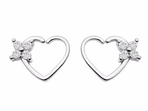 50pcs Body Jewelry Piercing - CZ Heart Flowers Hoop Ear Helix Daith Cartilage Tragus Earring Nose Septum Ring Bend