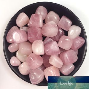 100g 10-20mm natural polido rosa de quartzo cristal caiu pedras de cura de pedra para artesanato DIY