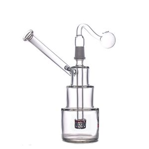 Colorful Glass smoking pipe Classic Brilliance Cake Dab oil Rigs Bongs Thick Birdcage Recycler Oil Rig Wholesale Water Pipes with 14mm joint