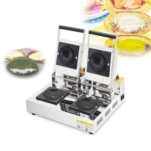 Food Processing Double Heads Electric Ice Cream Hamburg Waffle Maker Gelato Panini Press Machine