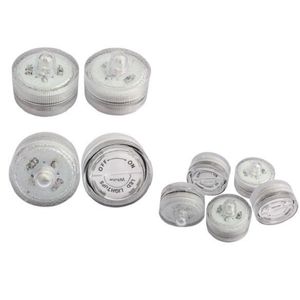 10pcs/Lat Lanterns Piękne romantyczne wodoodporne zanurzenie LED LED Herbata Święta Święta Dekoracja ślubna wielokolorowa świeca wielokolorowa