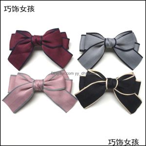 Other Fashion Aessories Simple Bowknot Ribbon Hairpin Headdress Korean Style Cloth Shoes And Clothing Drop Delivery 2021 9Tgz3