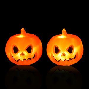 Halloween pumpkin lantern 18cm luminous ghost called voice control evil pumpkins bar props scene layout ornaments