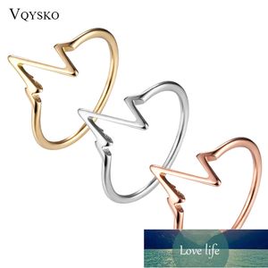 Love Heartbeat Wedding Ring For Women Stainless Steel Party Accessory Jewelry Rings Wholesale Factory price expert design Quality Latest Style Original Status