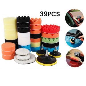 Wholesale wax buffers for sale - Group buy Care Products Car Polishing Sponge Pads Kit Foam Drill Pad Buffer Buffing Machine Wax For Removes Scratches