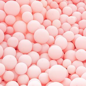 Party Decoration 5 "10" 12 "18" 36 " Matte Pure Pink Balloon Round Art Shape Wedding Birthday Romantic Balloons