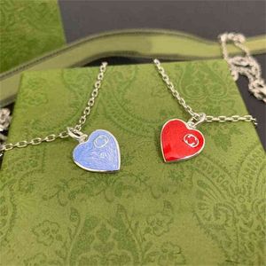 Sterling Silver Heart-shaped Necklace Is Suitable for Party Lovers Trend Luxury Brand Charm Exquisite Original Love