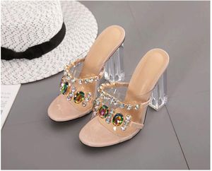 Wholesale girls silver heels resale online - 2022 fashion women s nice design PVC heels sandal beading sandals summer shoes girls outdoor high heel cm lady holiday beach soft slippers beige silver size F81