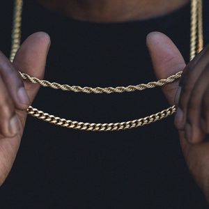 Designer Halsband Lyxsmycken DZ Hip Hop Rapper's Chain Width 3mm-5mm 20 