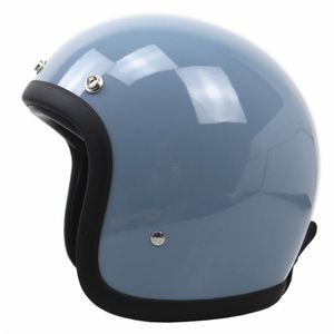 Motorradhelme Fiberglas Klassischer japanischer Vintage-Helm Retro Scooter Jet Open Face Motorrad Reiten Capacete Moto