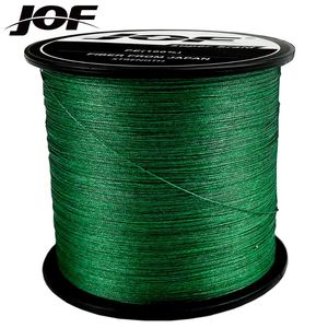 Linha de Trança Jof Pesca PE Multifilament Carpa Fio Super Forte 10-120LB 4 Castanhas Trançado 300m 500m 1000m