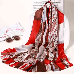 Hangzhou Scarves Naturais Shawl Wraps Bufanda 100% Mulheres Longa Feminina Feminino Feminino Imprimir Silk Scarf