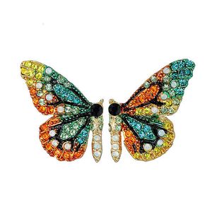 Charms Ear Stud Clip Anelli Butterfly Ali Rhinestone Silver Ago Moda Versatile Accessori squisiti per ragazze personalizzate