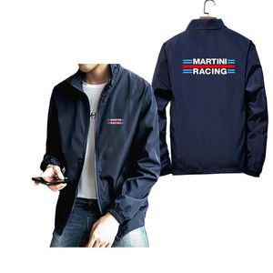 Мужские куртки Cool Martini Racing Черная куртка Мужская мода Повседневная ветровка с длинным рукавом Пальто Мужская негабаритная уличная одежда в стиле Харадзюку