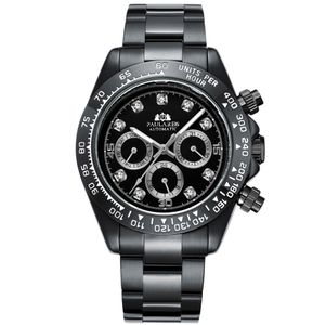 PAULAREIS Top Qualität Männer Herren Luxusuhr Master Automatische Diamant Uhren Bewegung Mechanische Oroiogio Montre de Luxe Armbanduhren L8