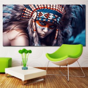 HD Prints Modern Wall Art Painting Girl Beauty Portrait Pictures Prints on canvas No frame Home Decor For Living Room