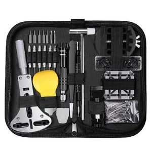 Kit de ferramentas de reparo, 153 peças, kit de relógio profissional, conjunto de ferramentas de barra de mola, kit de substituição de bateria de relógio, pino de ligação de pulseira set223z