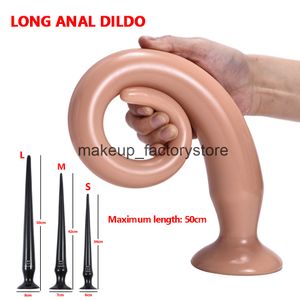 Massage 2020 Ny lång dildo med sugkopp Analplugg för kvinnor Anal Dilator Gay G Spot Buttplug Sexleksaker för Man Prostata Massager