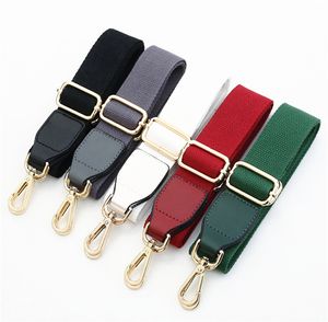 Väskor Strap Cross Body Belt Tillbehör DIY Kvinnor Axelhandtag Solid Färg Handväska Justerbara hängare Delar 135 * 3,8cm